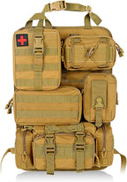 Universal Tactical Vehicle Back Seat Organizer with 5 Molle Pouch Molle Pouches Truck Seat Organizer Tactical Gear for Car Truck Ford Jeep Vehicle