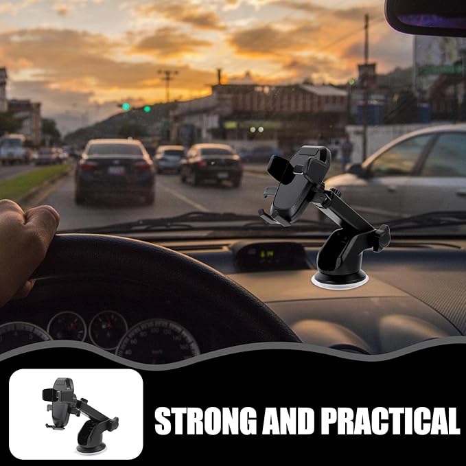 Operitacx Car Dash Cam Suction Cup Mount Holder, Adjustable Multipurpose Dvr Mount for Car Dashboard, Universal Phone and Camera Holder with Strong Suction, Suitable for Travel and Driving