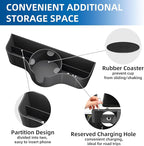 3-in-1 Car Headrest Backseat Organizer with 3.7" Backseat Cup Holder for Car, Seat Back Organizer with Hooks (2pc)