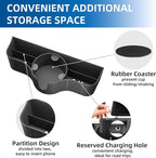 3-in-1 Car Headrest Backseat Organizer with 3.7" Backseat Cup Holder for Car, Seat Back Organizer with Hooks