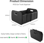 Large Capacity Trunk Organizer for Car,Foldable Multi-Compartment SUV Trunk Organizer for Storaging Tools Toys Foods,