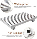 Wood Pedestal Stand for Bathroom Tray Kitchen Counter Decor Bathroom Sink Accessories Decorative Wooden Risers for Kitchen So