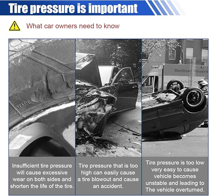 Digital Tire Pressure Gauge with Inflator - 250 PSI Heavy Duty Tire Inflator with Gauge & Quick Connect Coupler - Car Tire Air Chuck and Compressor Accessories - 0.1 Display Resolution (1 Pack)