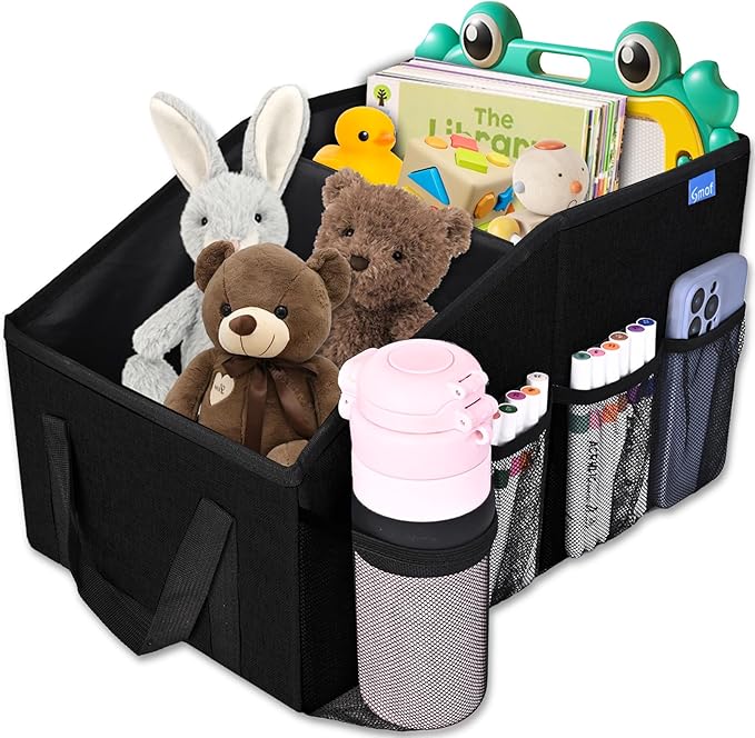 Car Organizer- Car Seat Organizer for Front Seat Back Seat Between Seats, Foldable Car Storage Organizer for Kids Adults with