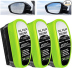 3PCS Clear Vision Windshield Cleaner, Automotive Oil Film Cleaning Brush for Car Windows, Windshield Oil Film Remover for Car