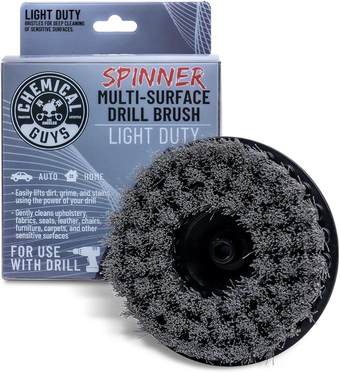 Chemical Guys ACC506 Light Duty Spinner Multi-Surface Drill Brush Attachment (Fits Any Standard Drill - Power Scrubber Remove