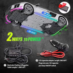 Car Underglow Lights, Bluetooth Dream Color Chasing StripLights Kit, 6 PCS Waterproof Exterior Car Lights with APP Control, 12V 300 LEDs Underbody Lights for All Cars