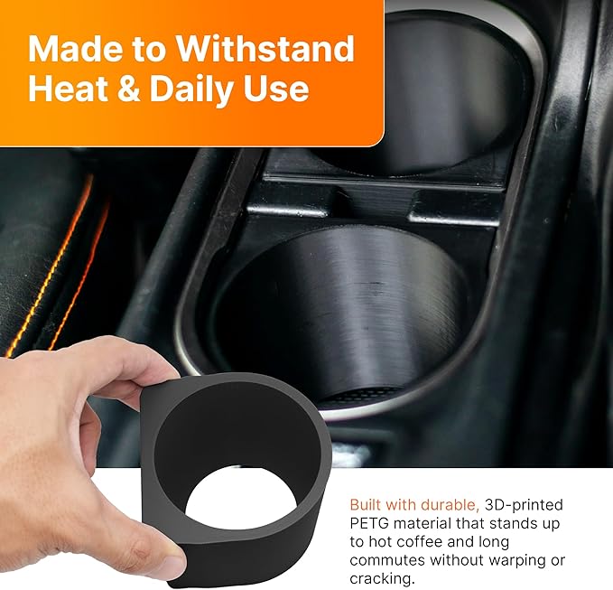SplashNColor Small Cup Holder Insert Compatible with Subaru Crosstrek 2018-2023 & Impreza 2017-2023 - Custom Console Interior