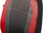 PIC AUTO Low Back Car Seat Covers - Sports Carbon Fiber Mesh Design, Two Front Set, Airbag Compatible, Universal Fit for Most
