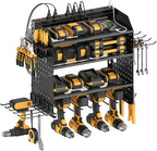 CCCEI Modular Power Tools Organizer with USB Charging Station, 4 Layer Drills and Battery Storage Wall Mount, Garage Shop Org