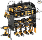 CCCEI Modular Power Tools Organizer with USB Charging Station, 4 Layer Drills and Battery Storage Wall Mount, Garage Shop Org