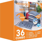 GONGSHI Vacuum Storage Bags, Space Saver Seal Bags For Clothing, Blankets, Comforters, Pillows, Clothes Storage,Travel Luggag