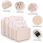 Mossio 9 Set Packing Cubes with Shoe Bag & Electronics Bag - Luggage Organizers Suitcase Travel Accessories