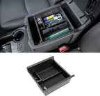 JDMCAR Center Console Organizer Compatible with Toyota 4Runner Accessories 2010-2024 and Kia Telluride (2020-2024), Insert ABS Black Materials Tray, Armrest Box Secondary Storage