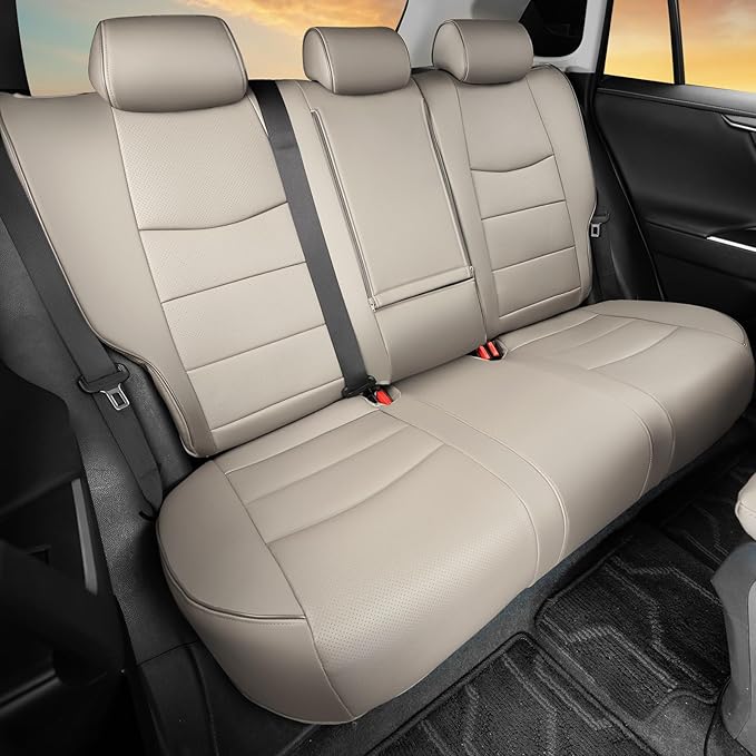 HKZ Fit RAV4 Car Seat Covers Set for 2019 2020 2021 2022 2023 2024 2025 Toyota RAV4 LE,XLE,XLE Premium,Limited - 5 Seats Full