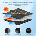 Car Window Shades with 8 Strong Magnets-26.8"x19.7" Dual Layer Car Rear/Side Window Sunshade for Baby Semi-Transparent 2-in-1 Universal Auto Sun Shade for Kid & Pet Protection (2 Pack) Black