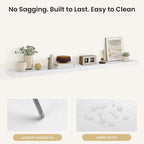 Fun Memories Rustic Floating Wall Shelves, Wall Mounted Wood Storage & Display Shelves for Bathroom, Bedroom, Living Room or 