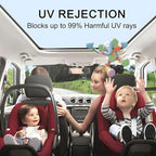 Car Window Tint 36 in x 15Ft- 5% VLT, Nano Ceramic Window Tint Film for Car, UV&IR Protection Heat Insulation Anti-Explosion Scratch Resistant with Installation Tools