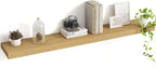 48 Inch Floating Shelves, 8 Inch Deep Floating Shelves for Wall, Hanging Shelf with Invisible Brackets, Deep Shelves for Bath