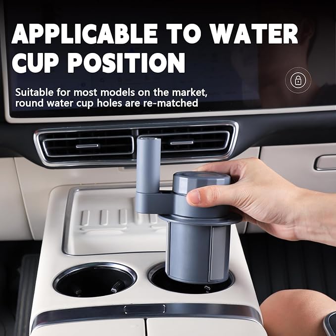 360 Rotating Folding Cup Holder Table, Steering Wheel Tray, Car & Laptop Desk - Car Accessories for Women & Men, Fit Tesla
