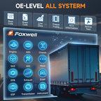 FOXWELL Heavy Duty Truck Scanner - HD500 Diesel Scaner Diagnostic Tool with DPF Regeneration/Injector Cutoff, fit for Cummins,