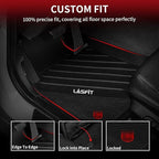 LASFIT Floor Mats for BMW 3 Series 2012-2018 320i 328d 328i 330e 330i 335i 340i M3 RWD & Sedan Only(Not for 335is, X-Drive, GT), All Weather TPE Custom Fit Car Liners 1st & 2nd Row Mat, Black