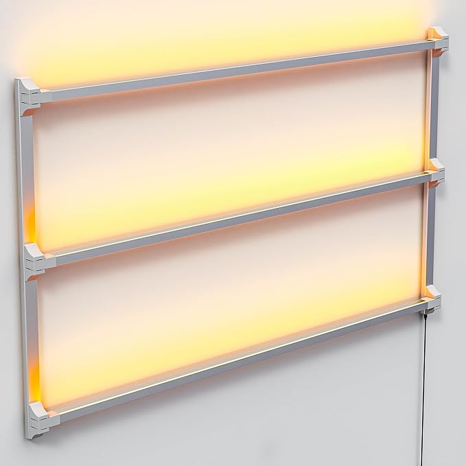 Vinyl Record Shelf Wall Mount with LED Lights, Floating Shelf for Vinyl Record Display, 14-INCH Aluminum Alloy Record Holder 