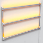 Vinyl Record Shelf Wall Mount with LED Lights, Floating Shelf for Vinyl Record Display, 14-INCH Aluminum Alloy Record Holder 