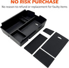 JOJOMARK for VW Atlas and Cross Sport Accessories Center Console Organizer 2018 2019 2020 2021 2022 2023 Insert ABS Armrest Box Secondary Storage (Not fit for 2024)