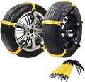 Jeremywell Snow Chains Anti-Skid Anti Slip Emergency Snow Tire Chains - Portable Emergency Traction Snow Mud Chains Universal
