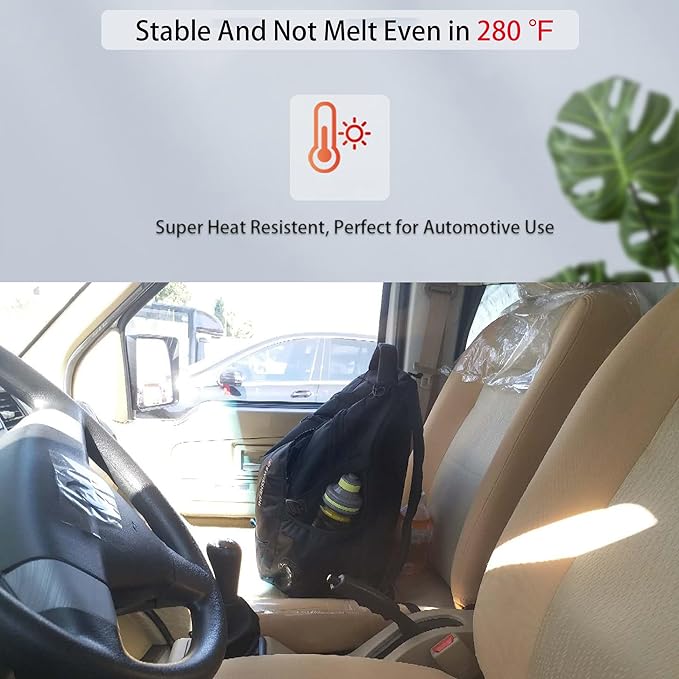 Car Dashboard Stick-On Placing Mat, Adhesive Silicone Pad for Car Interior, Cell Phone & Small Item Holder - Strong Viscosity