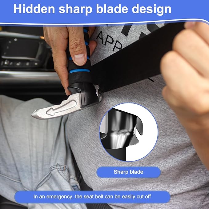 2 Packs 3 in 1 Car Handle Assist,Car Door Handle for Elderly,Support Handle Multifunction Door Latch for Seniors and Handicap