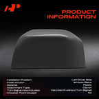 A-Premium Driver Side Rearview Mirror Cover Cap - Compatible with Ford F-150 F150 2015-2020 - Smooth Black