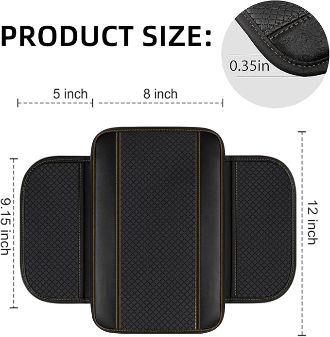 NBTEPEM 6 PCS Car Steering Wheel Cover Set, Microfiber Leather Steering Wheel Covers Universal 14.5-15 inch, Center Console Cover, Seat Belt Cushion, Cup Holder Coaster, Car Accessories Set Beige