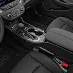 Car Seat Gap Filler Organizer Compatible with Chevy Trax Malibu Equinox Accessories Seat Gap Plug Blocker with Storage Slot Non-Slip Car Cup Holder Coaster Black