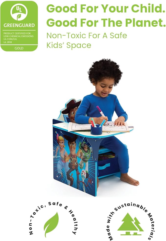 Delta Children Chair Desk with Storage Bin, Toy Story 4