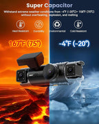 IIWEY 4 Channel Dash Cam 360° View, STARVIS 2 Front 2.7K Rear 2K Inside 1080P x2, 8IR LEDs Night Vision 3.0, PlateTag AI for 