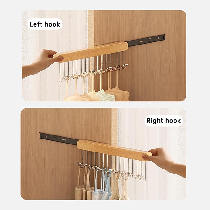 2 pack 16.2 inch valet rods for closets, extendable and pull-out wardrobe pole for belt hangers,tie hangers,bra organizer, cl