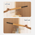 2 pack 12 inch valet rods for closets, extendable and pull-out wardrobe pole for belt hangers,tie hangers,bra organizer, exte