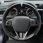 MEWANT Breathable Hand Sewn Car Steering Wheel Cover for Toyota Camry 2018-2019 / Toyota Avalon 2019 / Toyota Corolla 2019-2020 / Toyota RAV4 2019 Steering Wheel Accessories