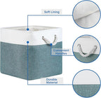 Temary Cube Bins 4 Pack Large Storage Cube Storage Baskets 13x13x13 Storage Cube Bins for Shelves with Handles, Fabric Storag