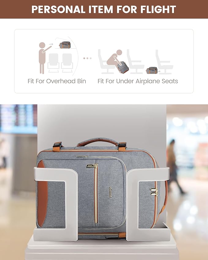 LOVEVOOK Travel Backpack for Women & Men 40L,Airline Approved Carry On Backpack Travel Essentials,TSA Carry on Luggage,Waterp