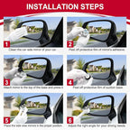 LivTee Blind Spot Mirror, 2" Round HD Glass Frameless Convex Rear View Mirrors Exterior Accessories with Wide Angle Adjustable Stick for Car SUV and Trucks, Pack of 4