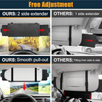 Veharvim Sun Visor Extender for Car with 2 Side Sunshade, Polarized UV400 Visor Extender Attachment for Car Visor with PC Lens,Anti-Glare for Safe Driving (2 Side Panel)