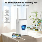 Solar Security Cameras Wireless Outdoor, 2 Cam-Kit, 4MP Home Security System with Color Night Vision, 2.4G & 5G WiFi, 360° Pa