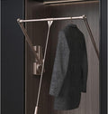 Pull-Down Wardrobe Clothes Rail - Extendable Pull Out Closet Rod, Multifunctional Double Buffering Wardrobe Clothes Hanger Ra