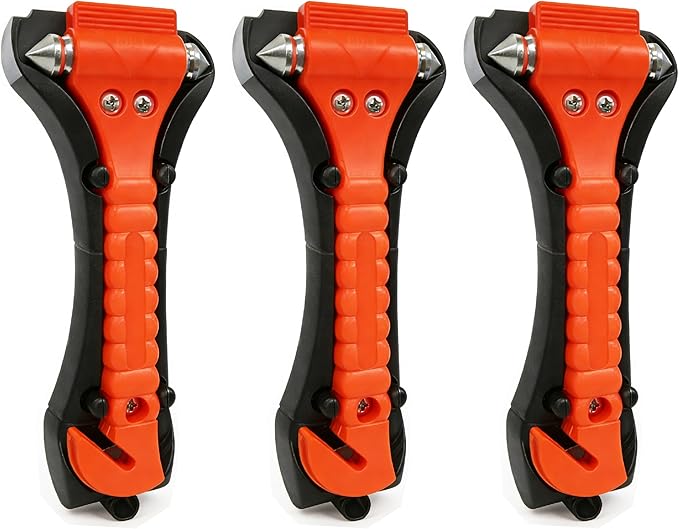 BFXM Car Window Breaker Hammer and Seat Belt Cutter 2-in-1, Emergency Escape Tool, Safety Glass Breaker, Automotive Safety Es