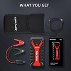 DBPOWER 5000A/80.66Wh Portable Car Jump Starter (UP to 8.0L Gas/6.5L Diesel Engines) 12V Auto Lithium-Ion Battery Booster