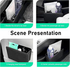 Car Trash Can, Foldable Hanging Garbage Bin with Trash Bag, Waterproof Open-top Door Side Storage Can, Multi-function Back Seat Organizer for Most Cars SUVs Trucks (Black)