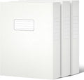 JiaWei A4 Storage File Boxes, White Archives Cases with Lid, 9.4×1.5×12.5 Inches Document Storage Filing Box for Office